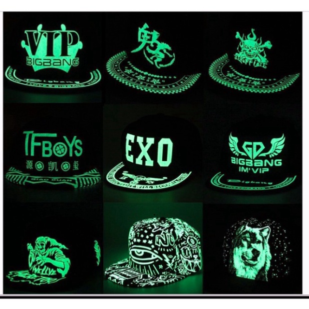 FREESHIP ĐƠN 99K_MŨ DẠ QUANG PHÁT SÁNG CỰC NGẦU ☆Nón snapback phát sáng phong cách Hip-hop cho nam và nữ