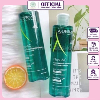Sữa rửa mặt aderma gel moussant 200ml-400ml
