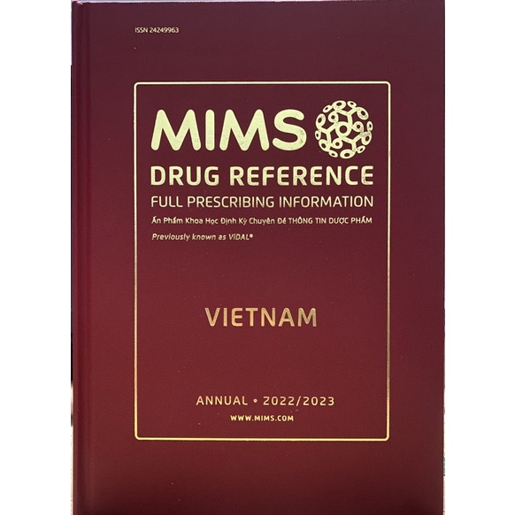 Sách - Mims(VIDAL 2023) Ấn phẩm Khoa học Định kỳ thông tin Dược phẩm