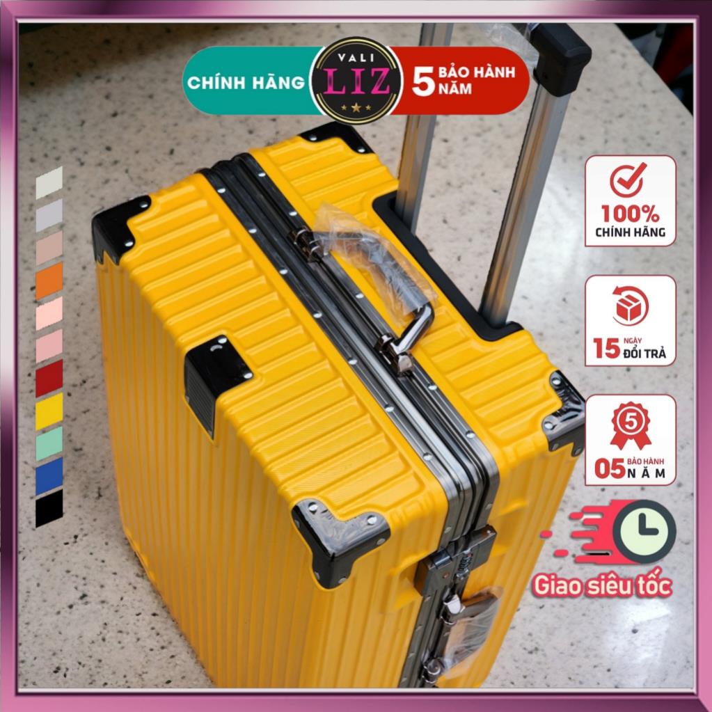 Vali Khung Nhôm Size 20/24/28 Cao Cấp - Bịt 4 Góc Chống Va Đập - CHÍNH HÃNG VALILIZ - Bảo Hành 5 Năm
