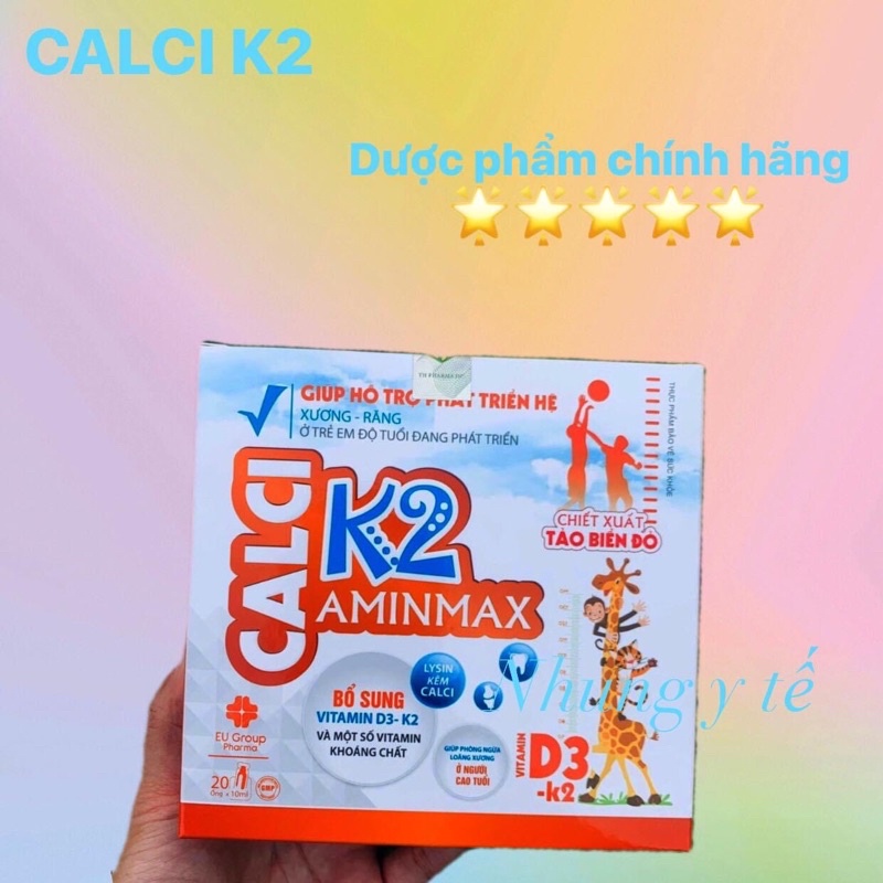 CALCI K2 AMINMAX ( canxi hữu cơ ) canxi vô cơ
