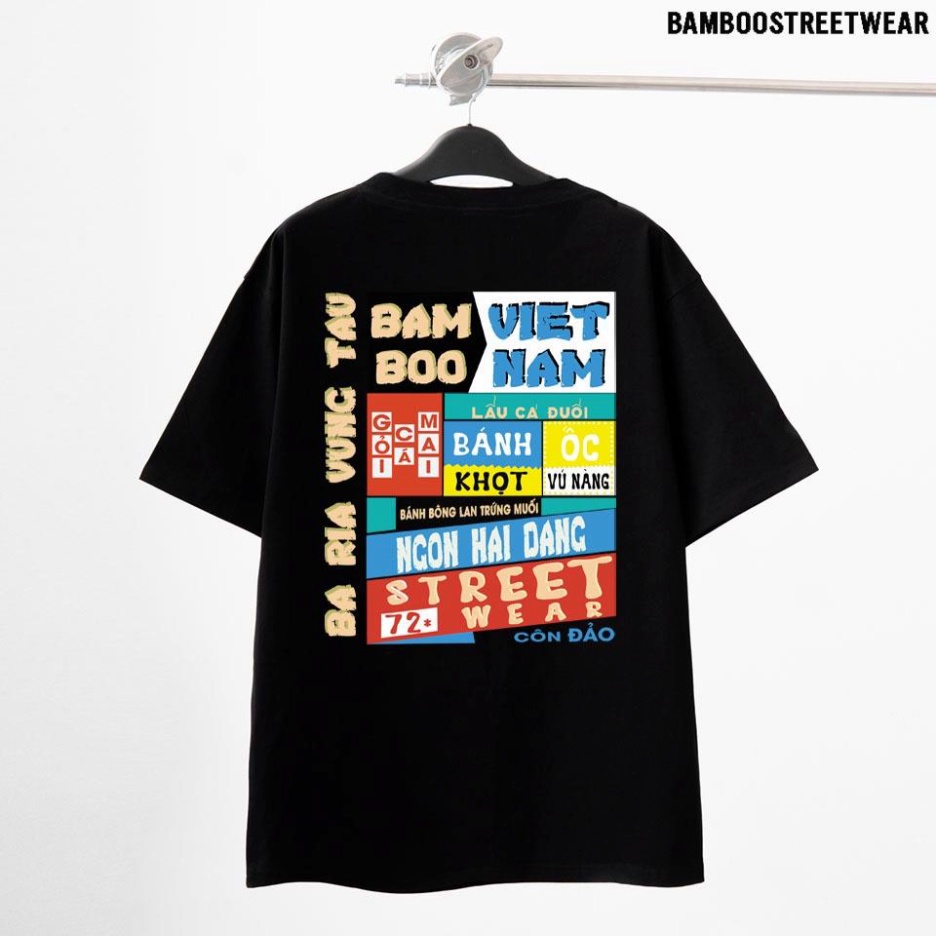 Áo Thun BÀ RỊA VŨNG TÀU Unisex Áo Phông VŨNG TÀU BamBoo 63 Tỉnh Thành Việt Nam - Hàng mới về
