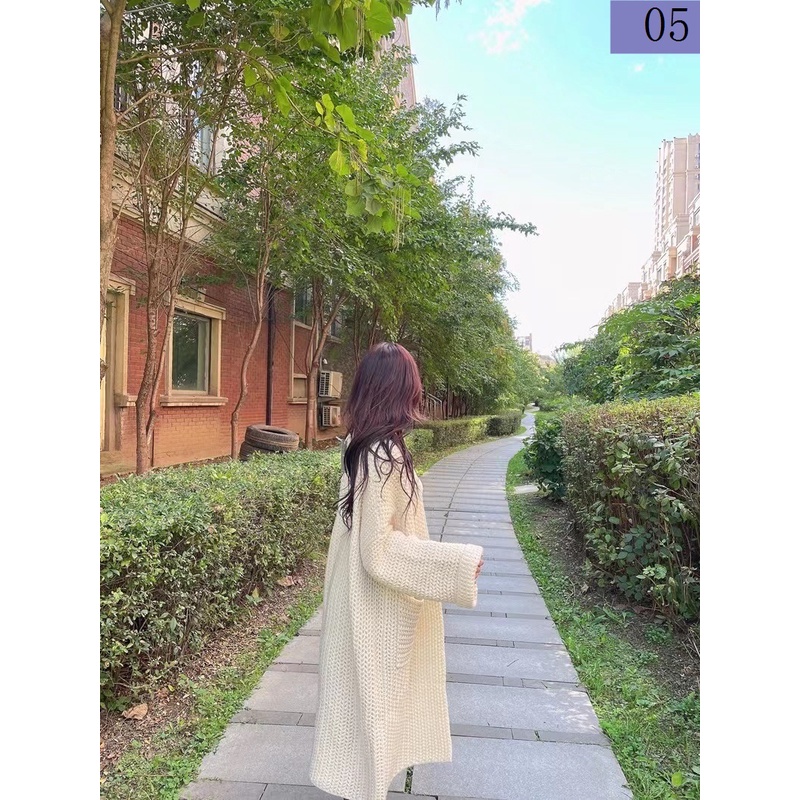 Áo Khoác Cardigan Dệt Kim Dáng Dài Mềm Mại Thời Trang Xuân Thu Cao Cấp Cho Nữ