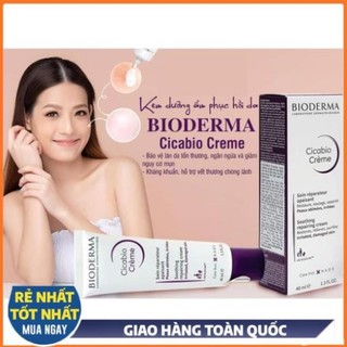 Kem dưỡng Bioderma phục hồi da cải thiện da tổn thương do mụn, peel, lăn kim Cicabio Crème 40ml -Klairs.beauty