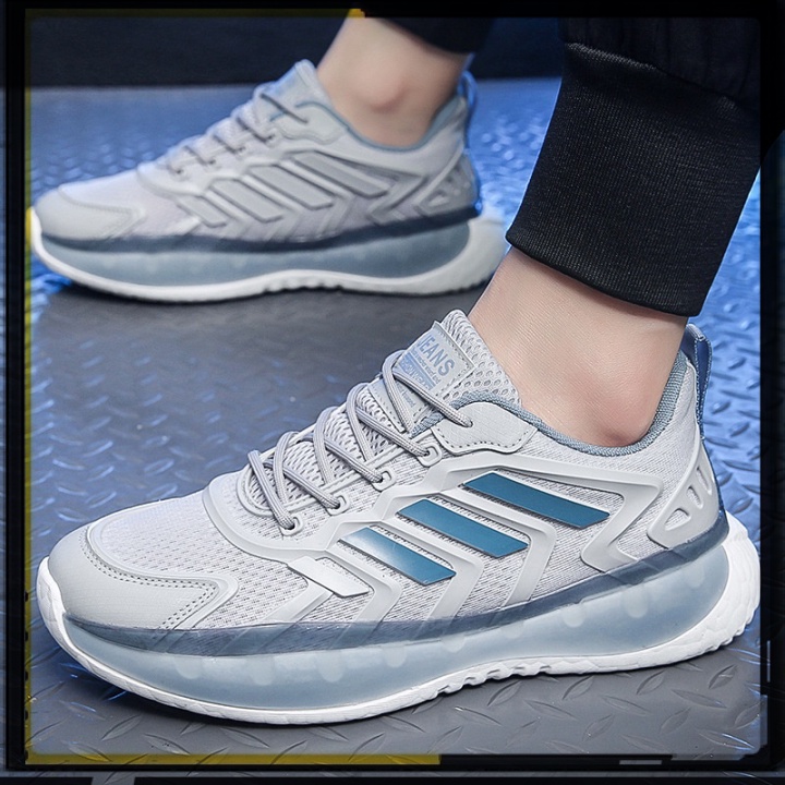 (New) Giày Sneaker Nam, Giày Nam Cao Cấp Mới Nhất 2022 Fullbox mã G711 - Màu Trắng / Xám thời trang siêu đẹp đi học đi c