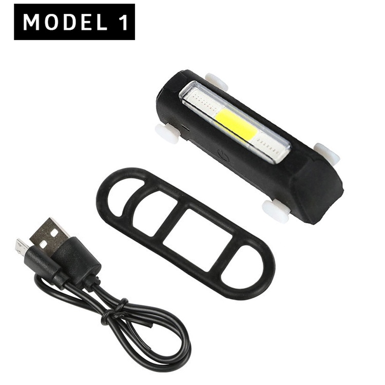 Đèn đuôi xe đạp sáng chớp xanh đỏ COB 120lumens độ sáng mạnh chống nước IPX4 sạc điện FY-306 MLH