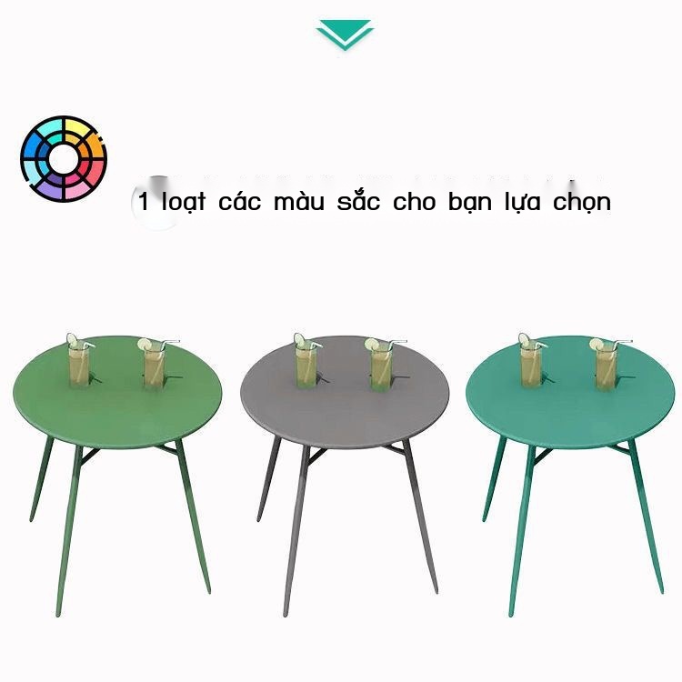 ✐Bắc Âu tối giản ngoài trời bàn ghế giải trí bằng sắt rèn quán trà sữa quán cà phê ban công sân vườn ngoài trời kết hợp