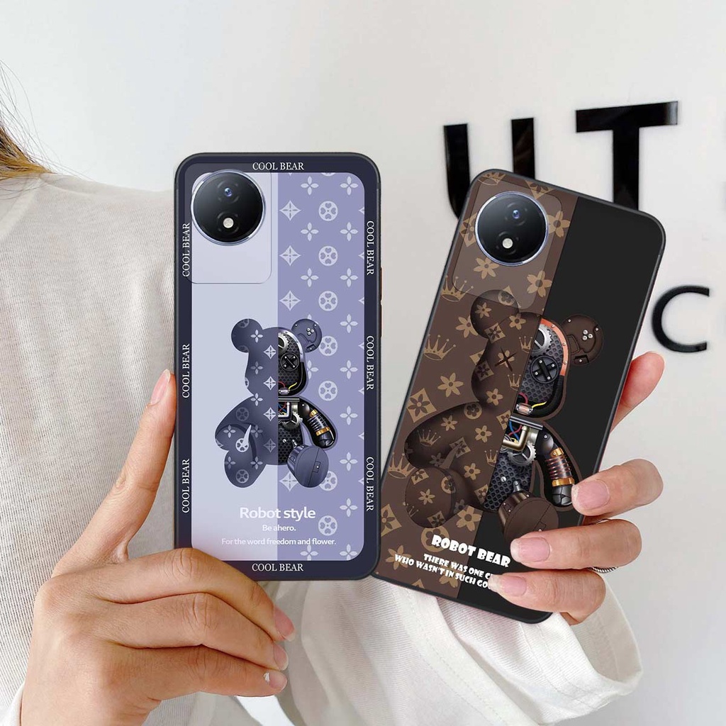 Ốp lưng Vivo Y02 gấu, thời trang, cao cấp - RẺ BỀN ĐẸP