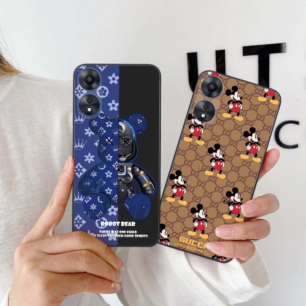 Ốp lưng Oppo A58 / A78 gấu, thời trang, cao cấp - RẺ BỀN ĐẸP