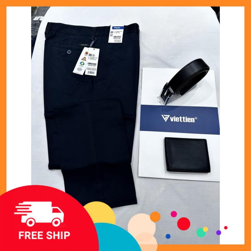 Quần kaki màu đen Việt Tiến giá mác 640k 100% cotton có size lớn- 100% CHÍNH HÃNG CHÍNH HÃNG 100%