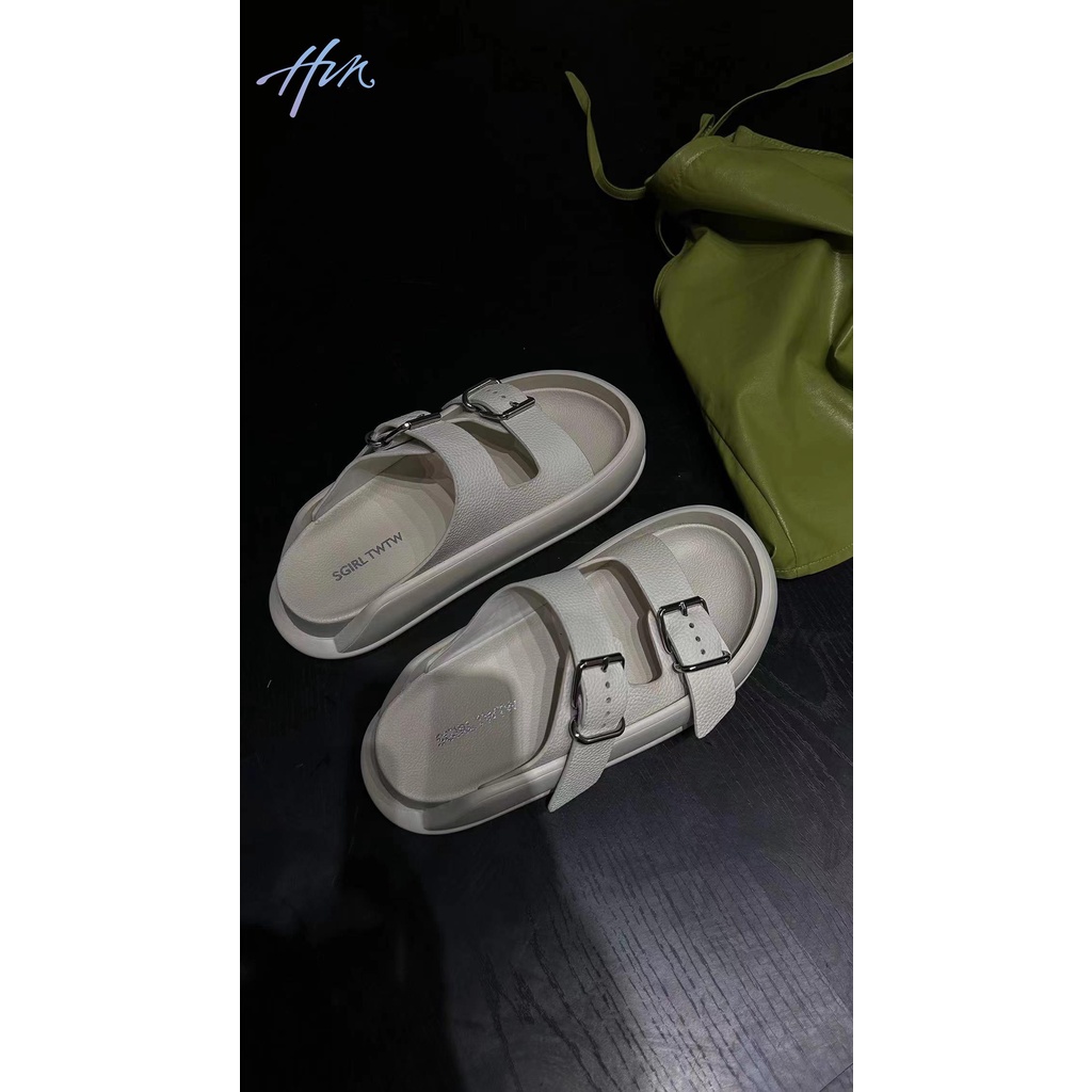 Giày Sandal Nắp Lật Đơn Giản Phong Cách Hàn Quốc Hợp Thời Trang Xuân Hè Mới Cho Bạn Gái