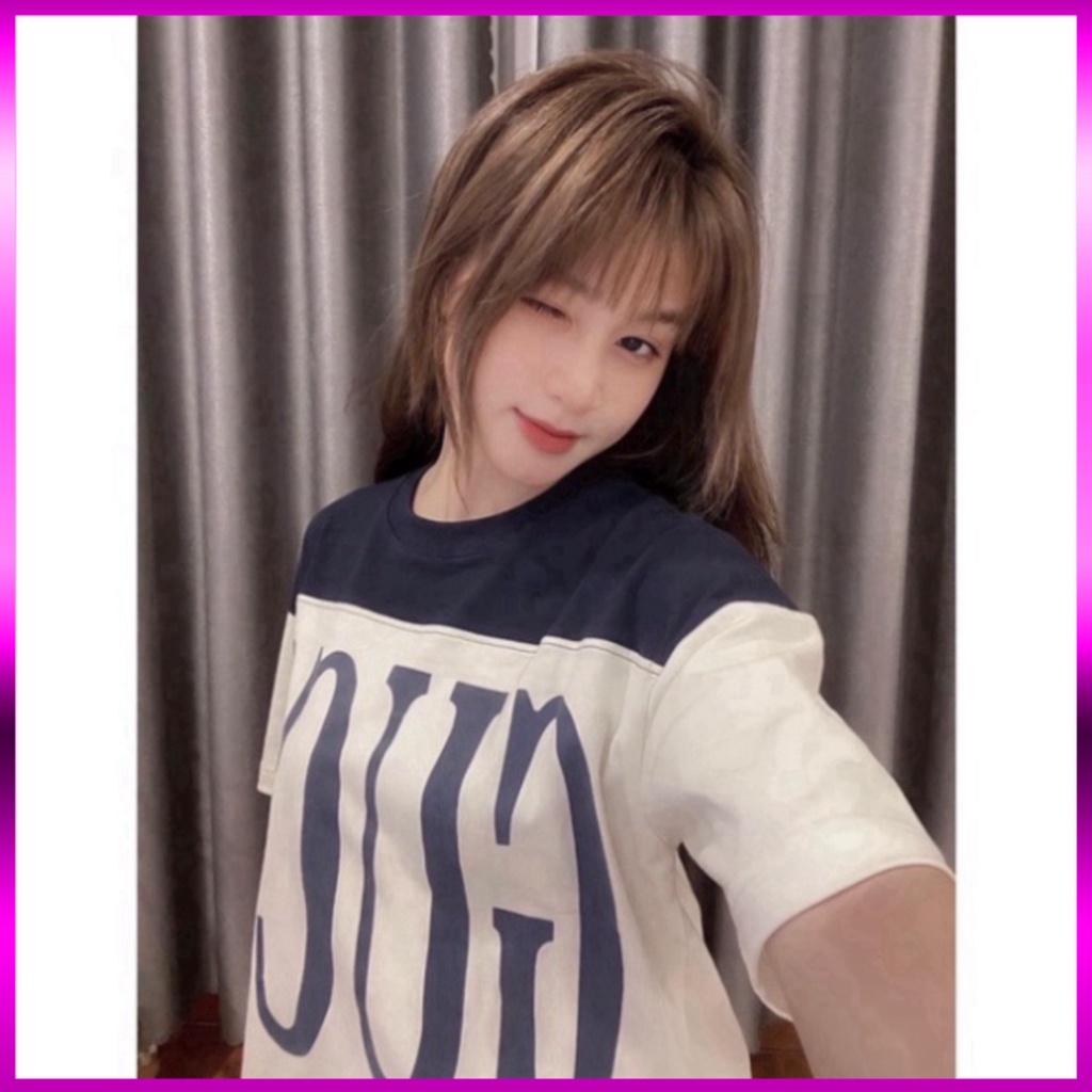 Áo phông nam nữ Premium Cotton pha màu đen sữa dập chữ GG trước ngực siêu sang Giá sinh viên * | BigBuy360 - bigbuy360.vn