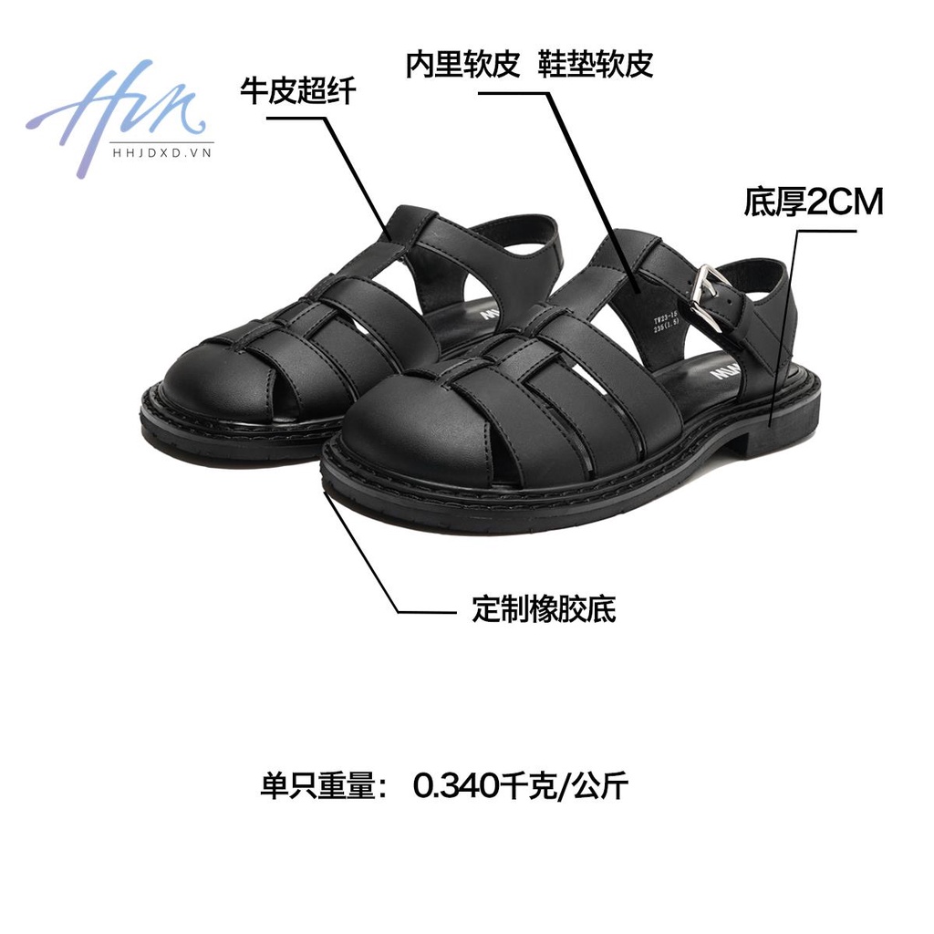 Giày Sandal Đế Mềm Dày Phong Cách Roman Thời Trang 2023 Cho Nữ