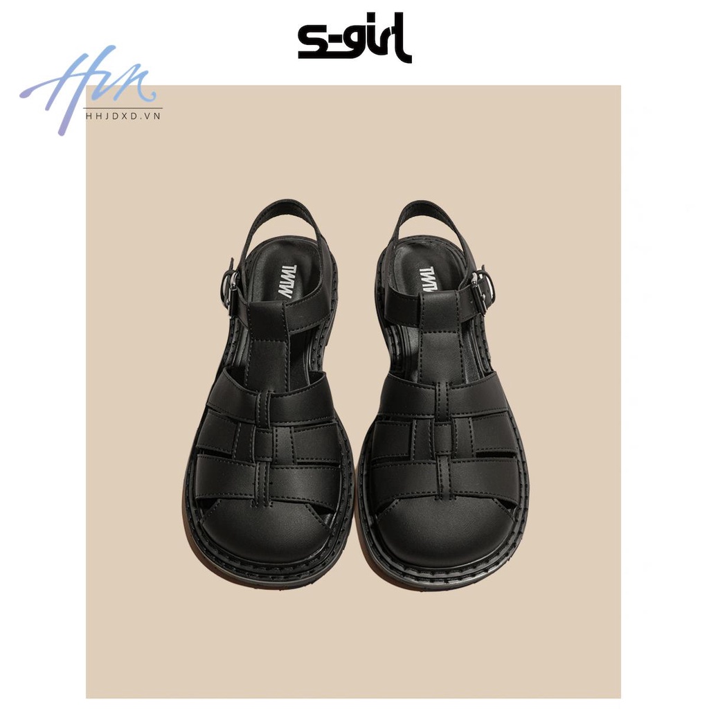 Giày Sandal Đế Mềm Dày Phong Cách Roman Thời Trang 2023 Cho Nữ