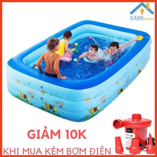 Hàng Xịn Bể bơi cho bé, hồ bơi 3 tầng đủ kích cỡ có đáy chống trượt cho trẻ New