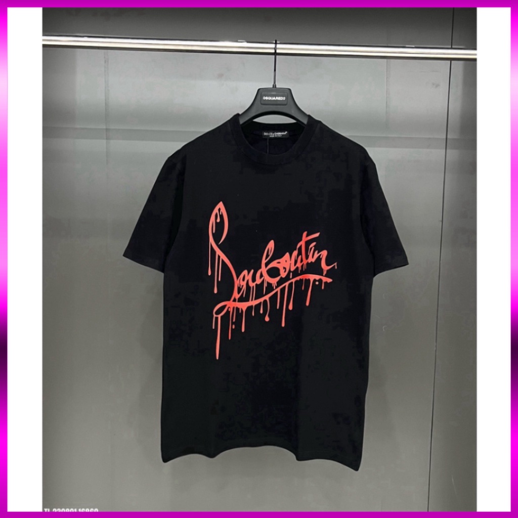 Áo phông Louboutin chảy mực nam nữ in 2 mặt. Áo Phông Loubotin Unisex Nam Nữ Hotrend. Giá sinh viên * | BigBuy360 - bigbuy360.vn