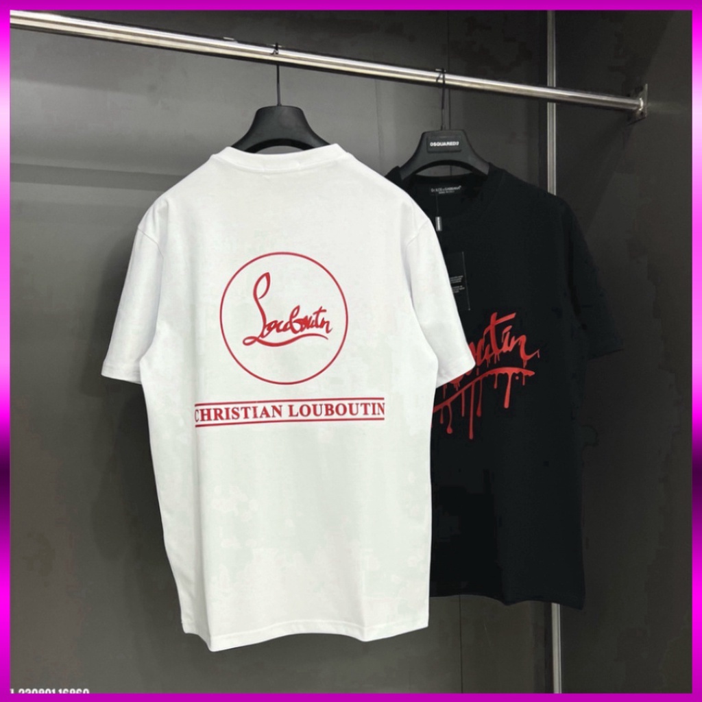 Áo phông Louboutin chảy mực nam nữ in 2 mặt. Áo Phông Loubotin Unisex Nam Nữ Hotrend. Giá sinh viên * | BigBuy360 - bigbuy360.vn