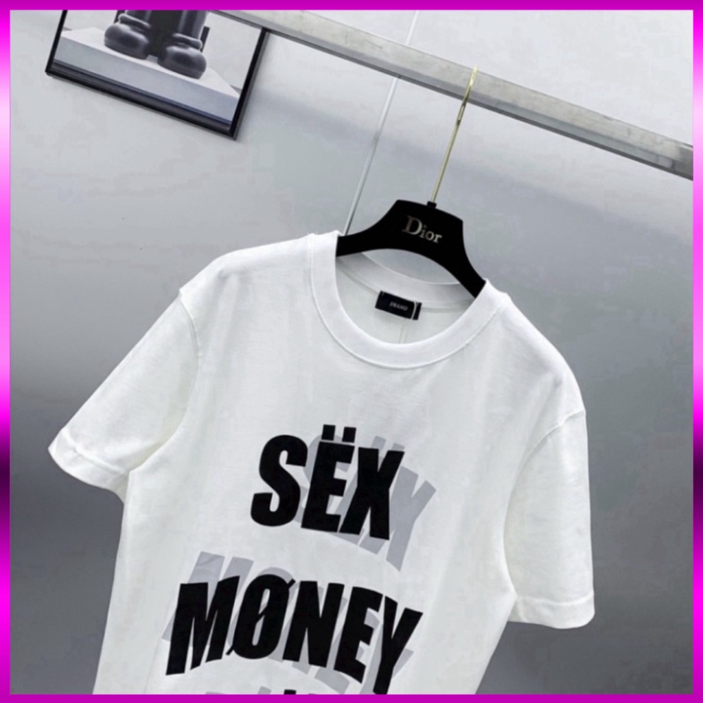 Áo phông nam nữ Premium Cotton in nổi chữ Sex Money Drug bóng mờ cổ bo dày dặn phong cách streetwear Giá sinh viên * | BigBuy360 - bigbuy360.vn