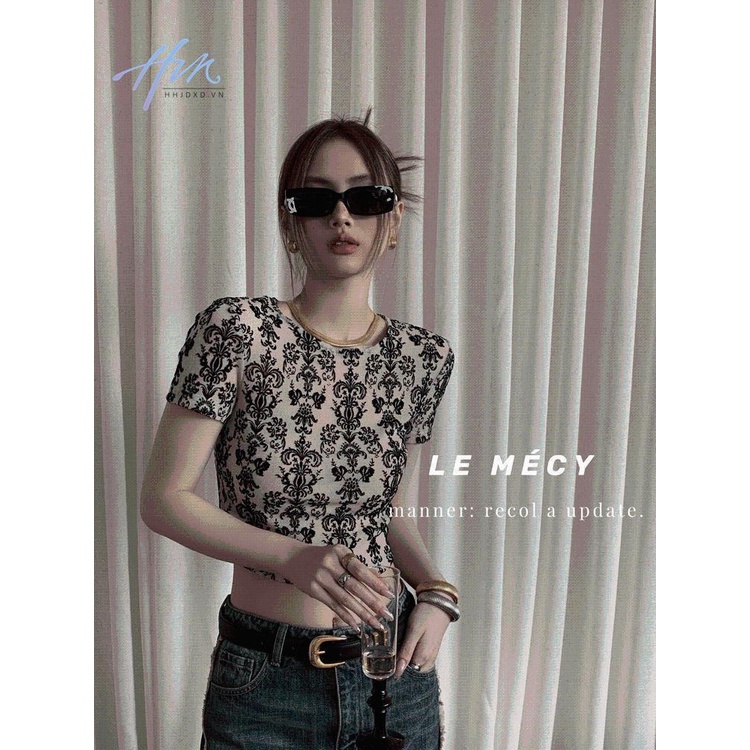 Áo Thun Ngắn Mỏng Vừa Vặn Mùa Hè In Họa Tiết Cổ Điển Phong Cách Mỹ Cho Nữ