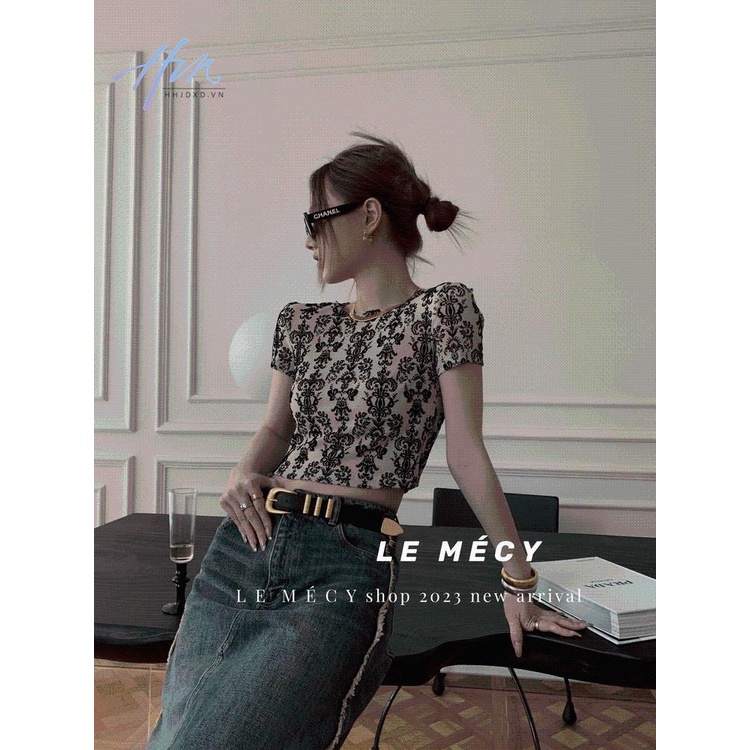 Áo Thun Ngắn Mỏng Vừa Vặn Mùa Hè In Họa Tiết Cổ Điển Phong Cách Mỹ Cho Nữ