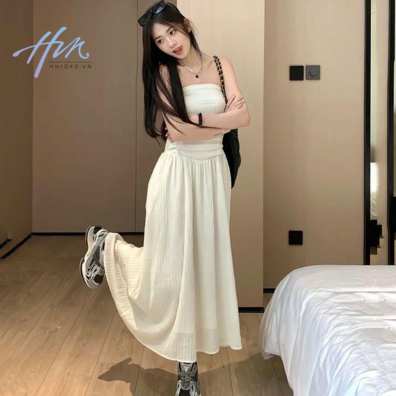 Đầm Ống Lửng Dáng Ôm Phong Cách Pháp Thời Trang Mùa Hè Hàng Mới Dành Cho Bạn Nữ