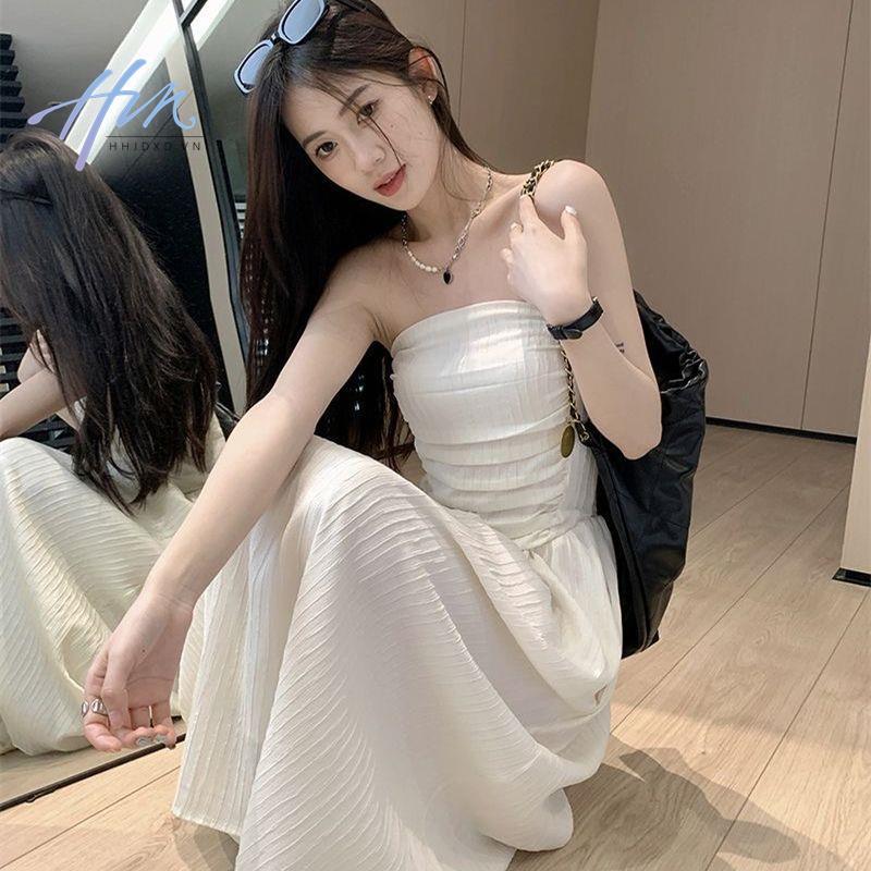 Đầm Ống Lửng Dáng Ôm Phong Cách Pháp Thời Trang Mùa Hè Hàng Mới Dành Cho Bạn Nữ