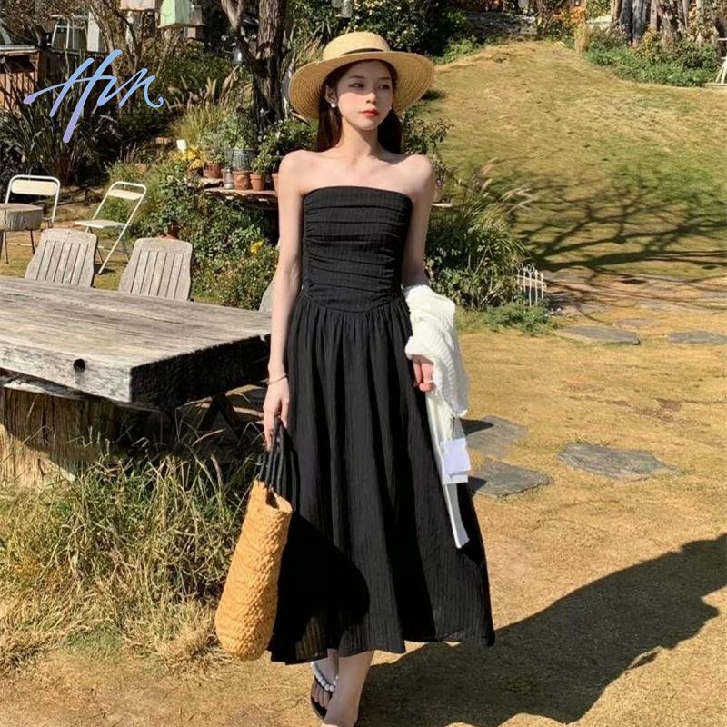 Đầm Ống Lửng Dáng Ôm Phong Cách Pháp Thời Trang Mùa Hè Hàng Mới Dành Cho Bạn Nữ