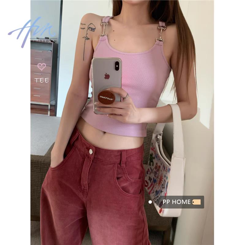 Áo Hai Dây Dáng Ôm Thiết Kế Chữ I Dễ Phối Đồ Cho Nữ