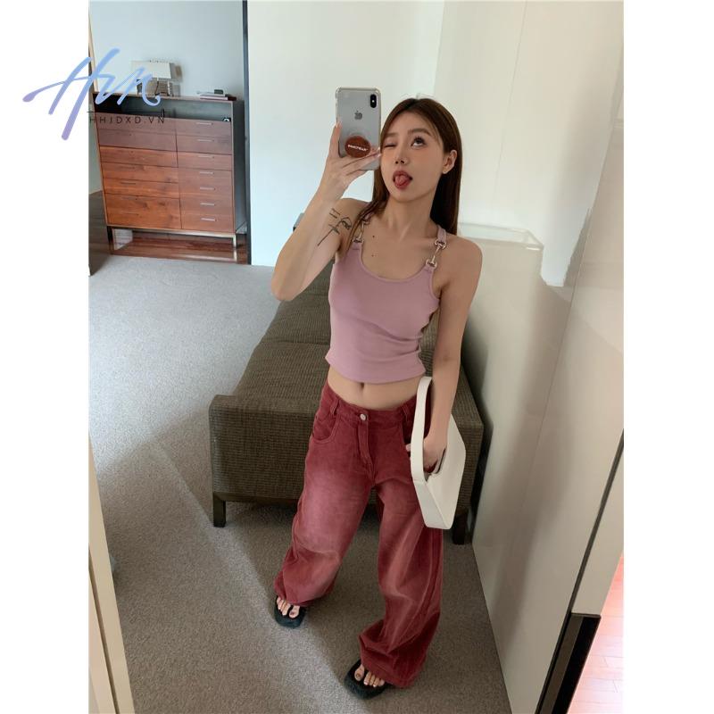 Áo Hai Dây Dáng Ôm Thiết Kế Chữ I Dễ Phối Đồ Cho Nữ