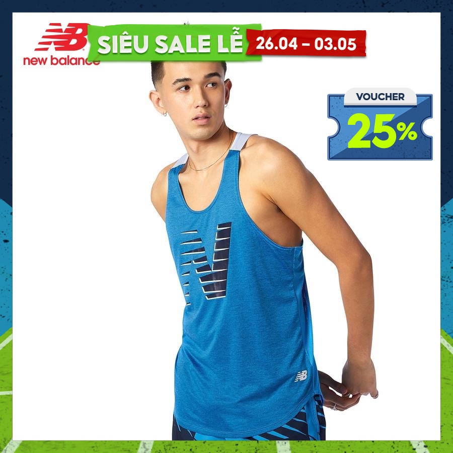 Áo ba lỗ thể thao nam New Balance Printed Fast Flight - MT11232HEH (form quốc tế)