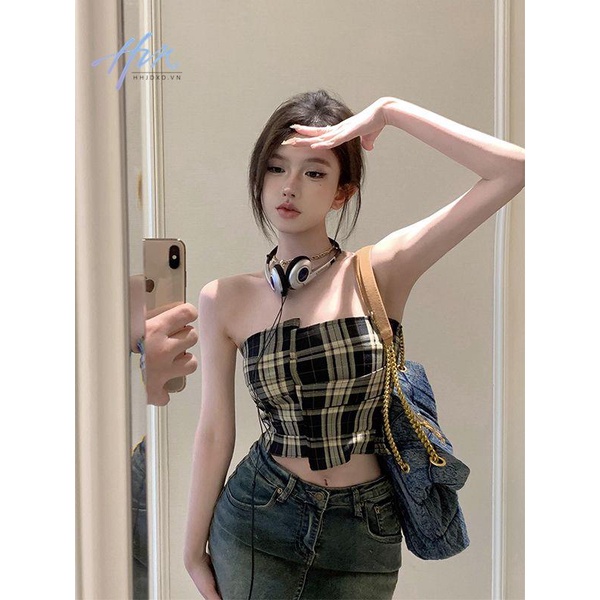 Áo Ống Ôm Dáng Màu Đen Quyến Rũ Dành Cho Nữ