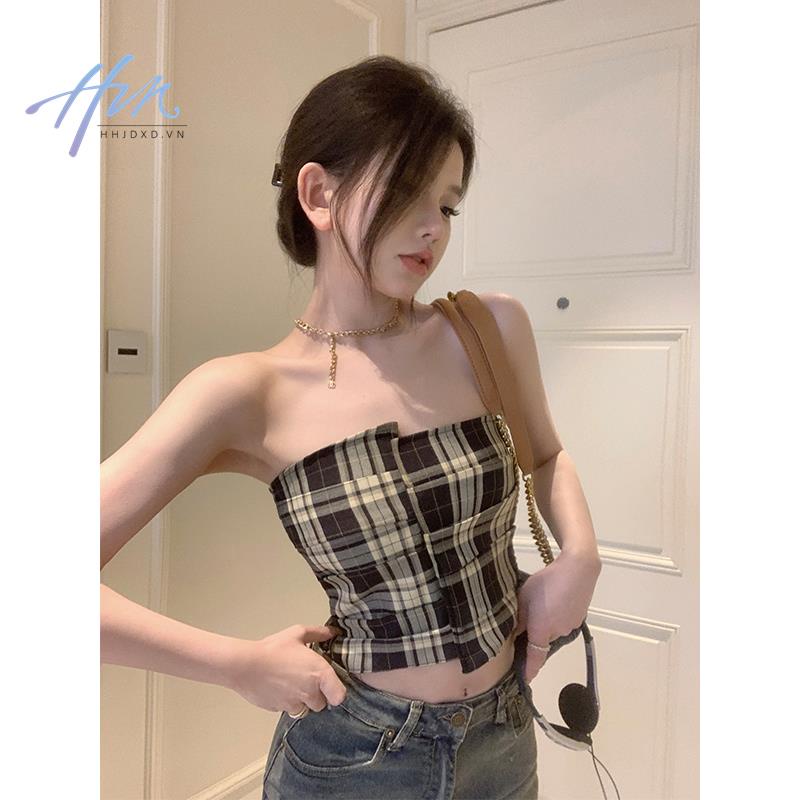 Áo Ống Ôm Dáng Màu Đen Quyến Rũ Dành Cho Nữ