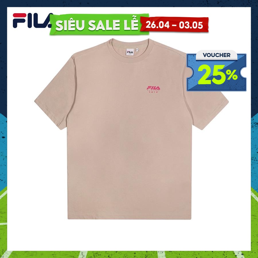 Áo thun thời trang unisex Fila EXPLORE RS1 FS2RSD2792X-BEG