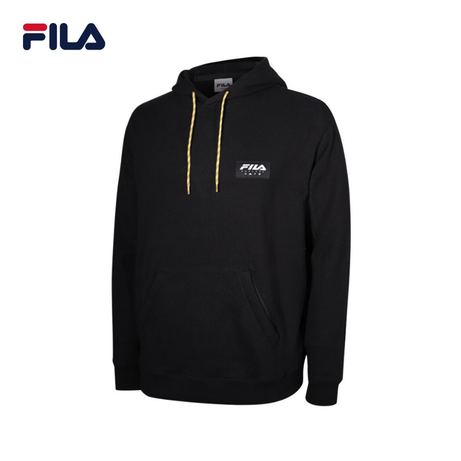 Áo khoác hoodie tay dài có nón unisex Fila Explore Hoody - FS2POD4791X-BLK