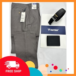 Quần kaki việt tiến 1 ly 1p7040 grey có size lớn - 100% chính hãng chính hãng 100%