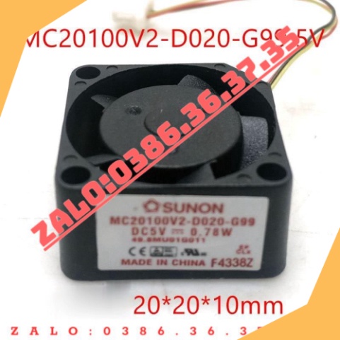 Quạt Tản Nhiệt Mini 0.78W 2010 5V MC20100V2-D020-G99 2CM Không Ồn Tiện Dụng