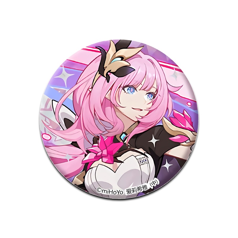 Huy Hiệu Cài Áo Hình Anime Holy Mark Series Honkai 3 Alicia Merchandise Honkai Impact 3rd Elysia