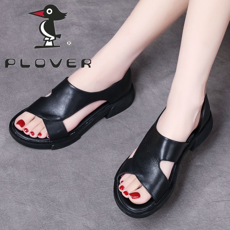 Giày Lười Đế Mềm Phẳng Hở Ngón Mùa Hè 2022 Phong Cách Cổ Điển Cho Nữ