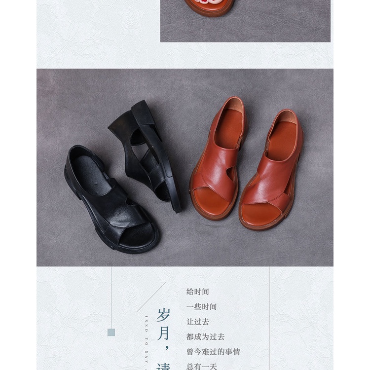 Giày Lười Đế Mềm Phẳng Hở Ngón Mùa Hè 2022 Phong Cách Cổ Điển Cho Nữ