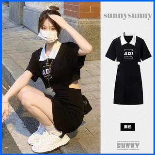 Pure Desire Hot Đầm Ôm Dáng Không Tay Cổ polo Thêu Họa Tiết Nhỏ Thời Trang Mùa Hè Dành Cho Nữ