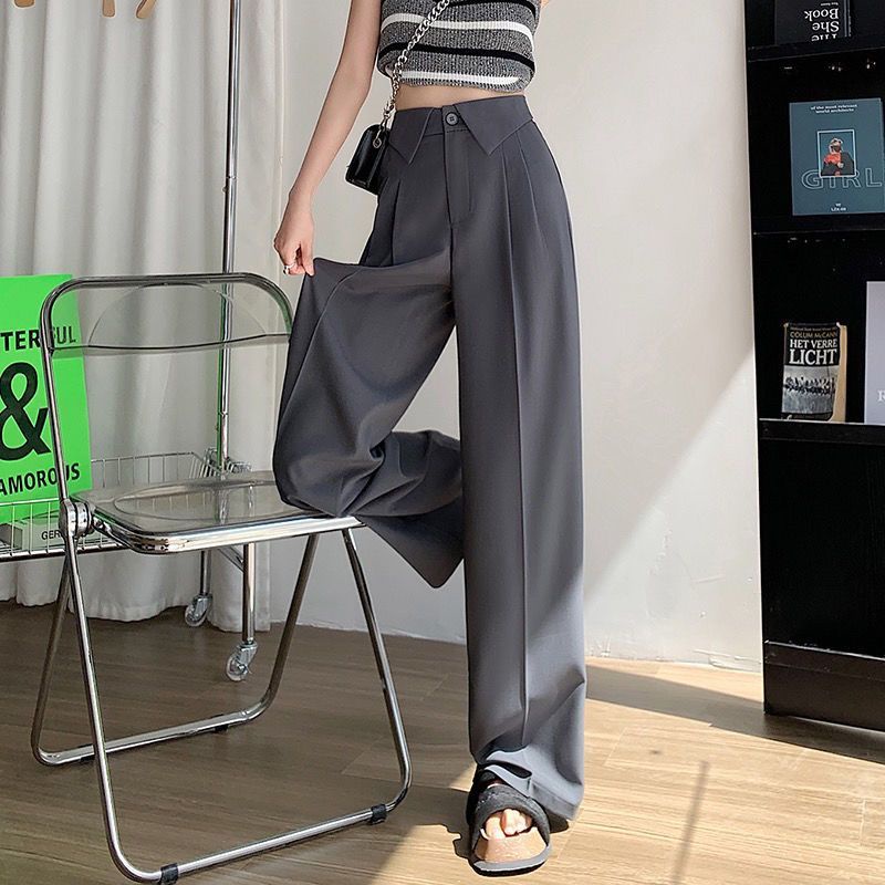 Quần Dài Ống Rộng Lưng Cao Thời Trang Mùa Hè Hàng Mới Dành Cho Bạn Nữ