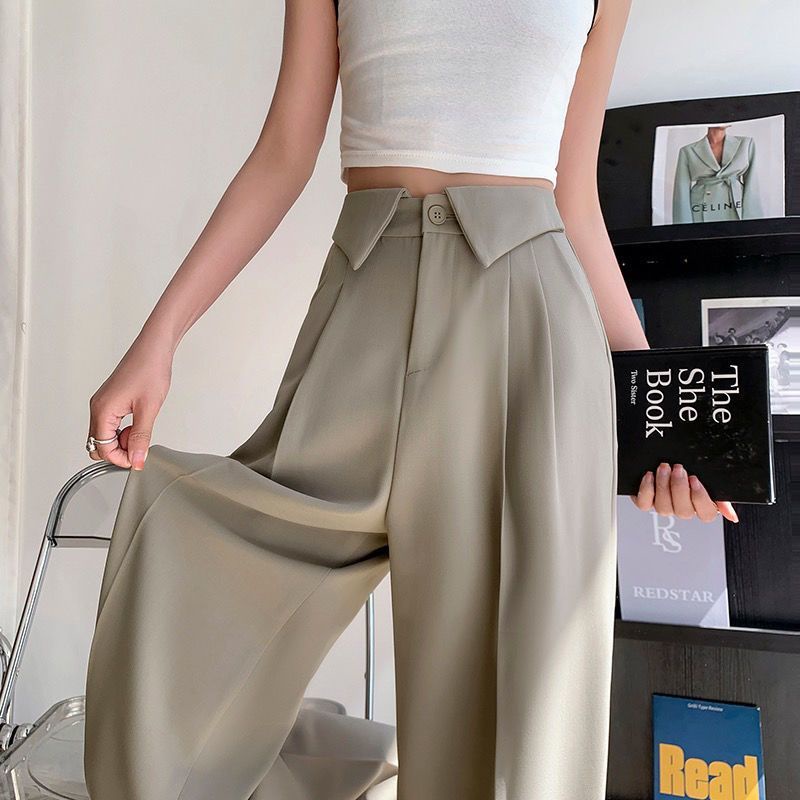Quần Dài Ống Rộng Lưng Cao Thời Trang Mùa Hè Hàng Mới Dành Cho Bạn Nữ