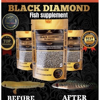 Viên Black Diamond  thức ăn cá lóc cảnh hỗ trợ lên viền,vảy và màu sắc.