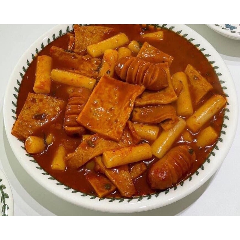 Set 500g bánh kèm bột fomai + sốt , bánh gạo cay tokkbokki hàn quốc