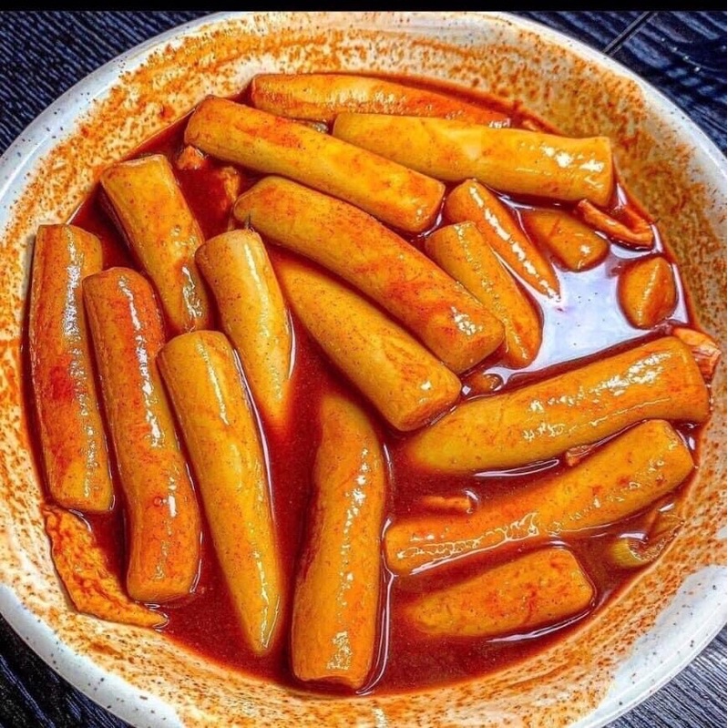 Set 500g bánh kèm bột fomai + sốt , bánh gạo cay tokkbokki hàn quốc