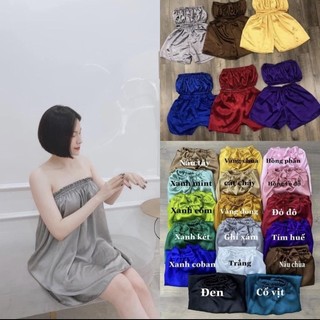 (💥LOẠI I 💥) Váy quây spa lụa cao cấp, bộ đồ giảm béo spa
