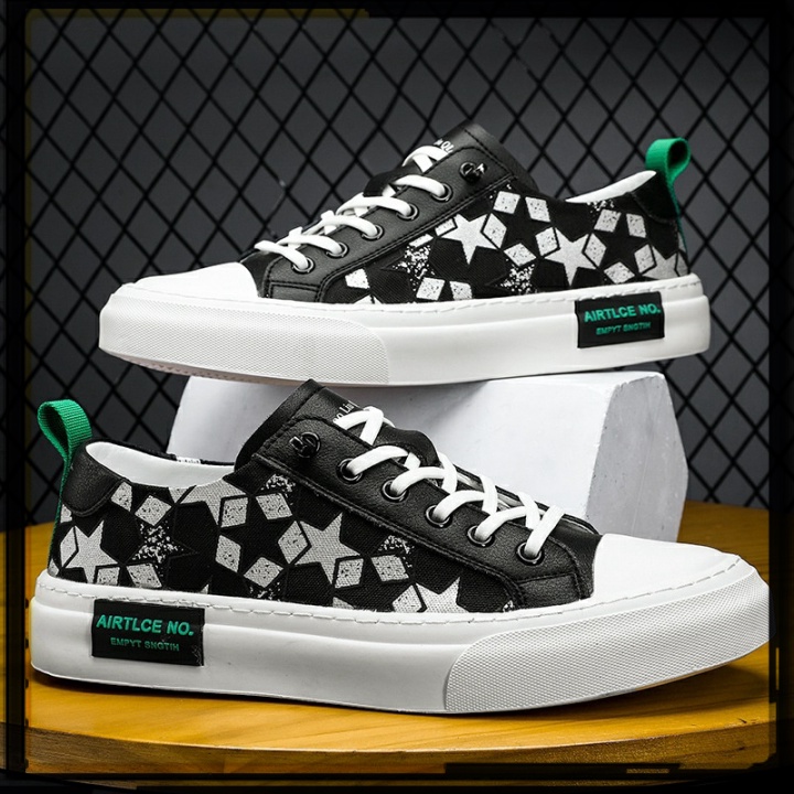 (New) Giày Sneaker nam, Giày Vải Nam Cao Cấp Nhẹ Bền Êm Chân mã C05 - 2 mầu đen / trắng mẫu mới thời trang dễ phối đồ