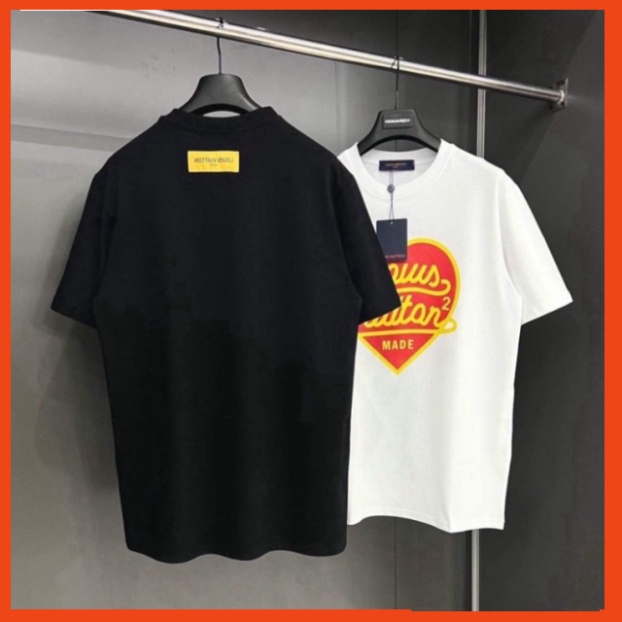 Áo thun nam nữ Lờ Vi trái tim cổ tròn. Áo Phông Trái Tim Siêu Hot Thiết kế đẹp mắt trẻ trung năng động. | BigBuy360 - bigbuy360.vn