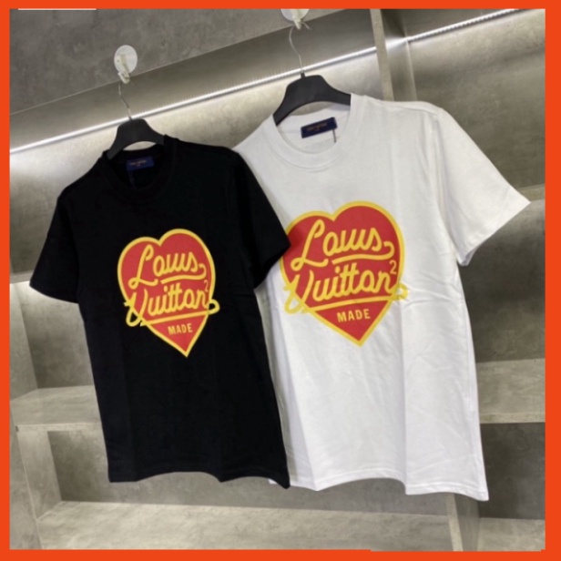 Áo thun nam nữ Lờ Vi trái tim cổ tròn. Áo Phông Trái Tim Siêu Hot Thiết kế đẹp mắt trẻ trung năng động. | BigBuy360 - bigbuy360.vn