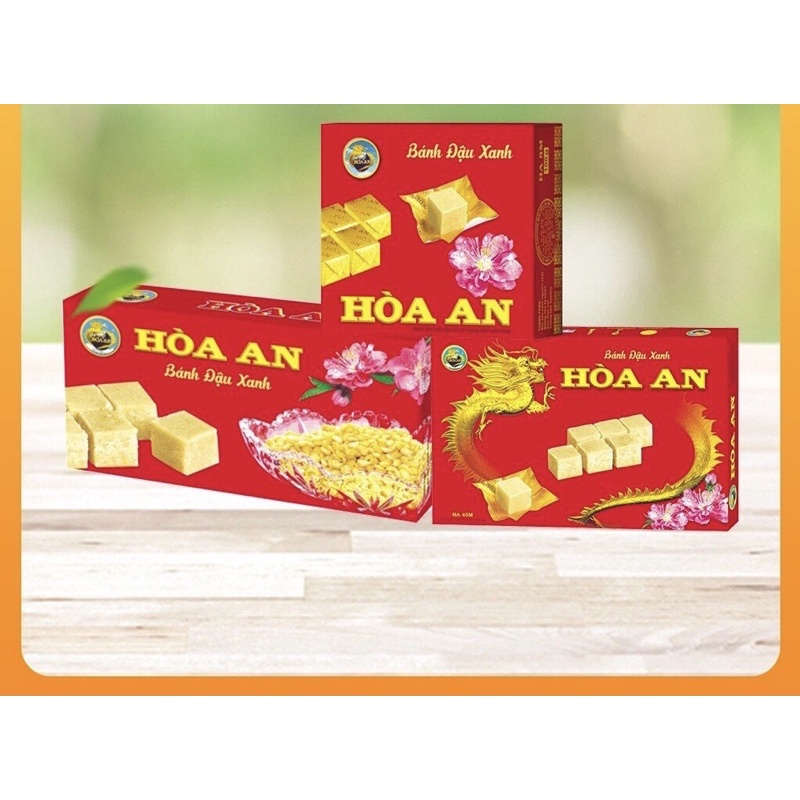 Hộp 200g bánh đậu xanh hoà an chính hãng